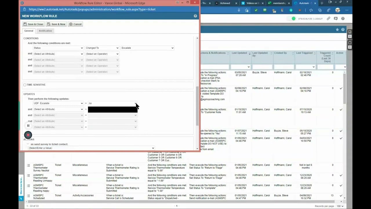 How to Build the Re-open and Escalated Audit Mechanisms in the Autotask PSA software