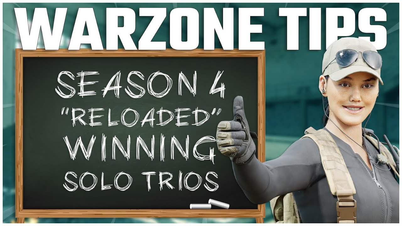 HOW TO WIN SOLO TRIOS SEASON 4 RELOADED [WARZONE TIPS IN REAL TIME]