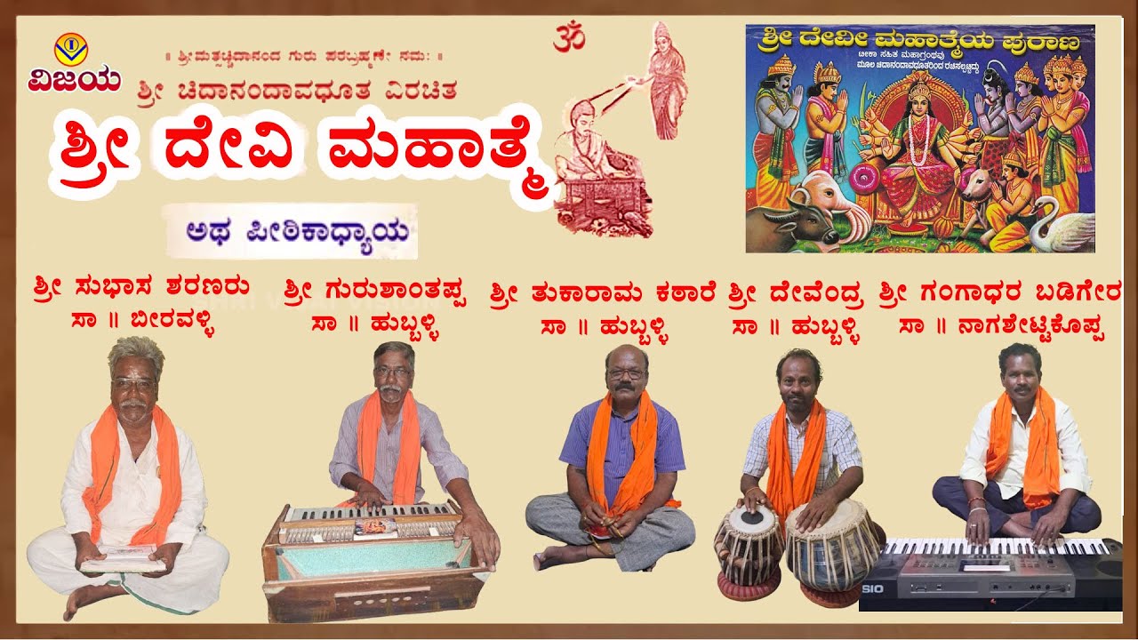 ॐ PITHIKADHYAYA SHRI DEVI MAHATME ॐ DEVI PURAN ॐ ಶ್ರೀ ದೇವಿ ಮಹಾತ್ಮೆ ॐ ಅಥ ಪೀಠಿಕಾಧ್ಯಾಯ ॐ ಶ್ರೀದೇವಿ ಪುರಾಣ