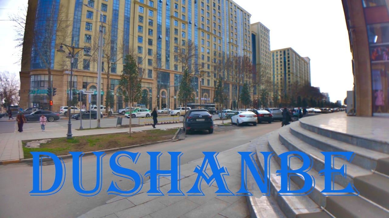 Spring walk around Dushanbe (Tajikistan) 07 March 2024 | Part 2.3 | HD | 4K 60fps