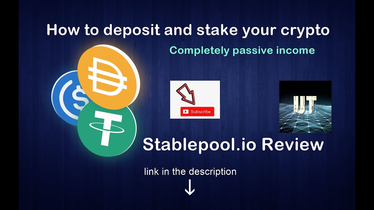Stablepool.io | How to deposit and stake your crypto currency to earn passive income.