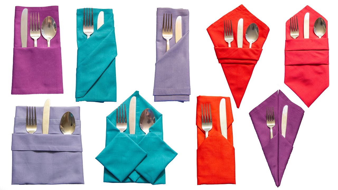 9 Silverware Pocket Ideas From A Napkin