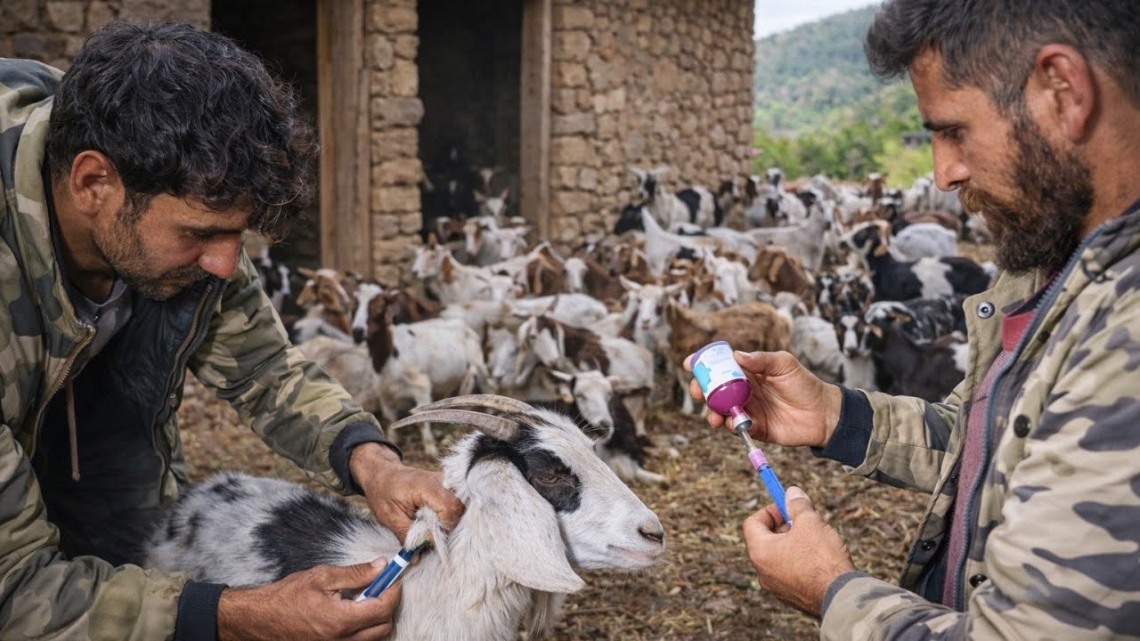 Vaccinating the Goats of Chelestan | Shepherd’s Daily Life
