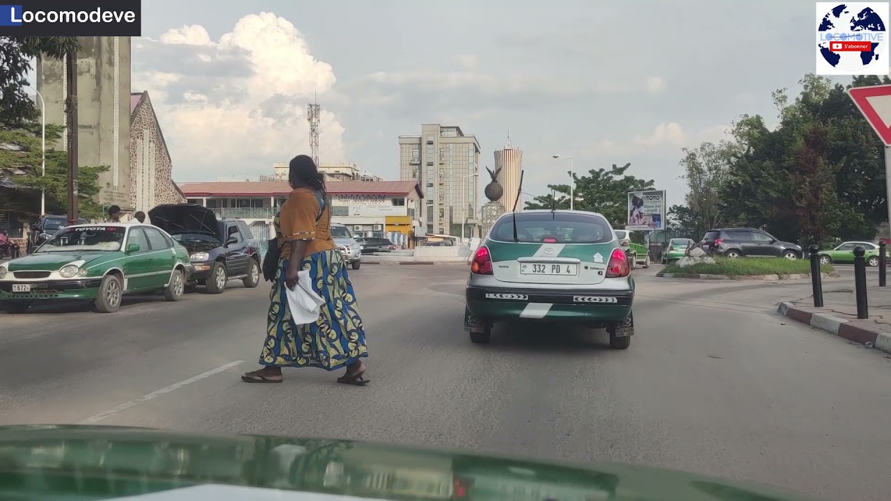 BRAZZAVILLE - ROND POINT DE LA COUPOLE - ROND POINT POTO POTO   QUARTIER DE LA GARE ET SPORT AFRIQUE