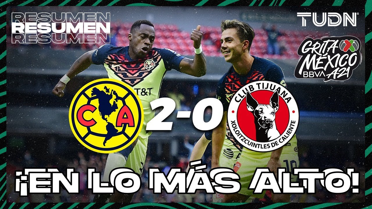 Resumen y goles | América 2-0 Xolos | Grita México BBVA AP2021 - J6 | TUDN