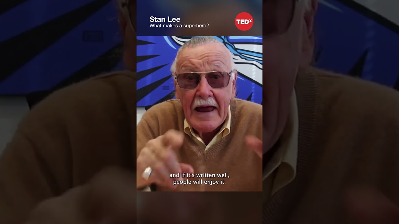 Stan Lee - What makes a superhero? #shorts #tedx