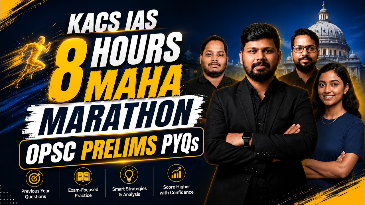 OPSC PRELIMS MAHA MARATHON | OPSC PRELIMS PYQs MAHA MARATHON