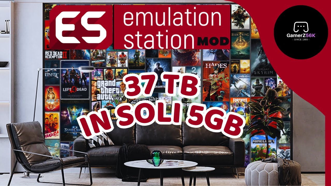 EmulationStation MOD - 37TB in solo 5GB - #emulationstation #rom #retrogaming #emulator #batocera