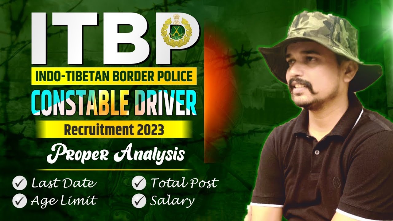 ITBP Driver Recruitment 2023 |  Form Fill up, Age Relaxation, Cut Off | ITPB Driver Vacancy 2023