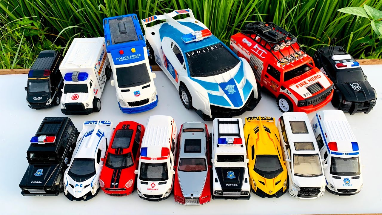 Mobil Mobilan Truk Oleng, Mobil Ambulan Emergency, Mobil Polisi, Mobil Damkar, Mobil Balap #4099