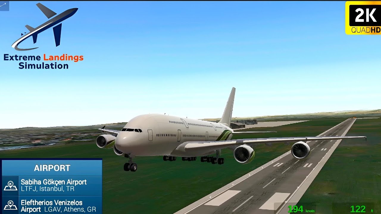 Extreme Landings: A380-800 IST ➜ ATH Full Flight | Rainy Athens Landing