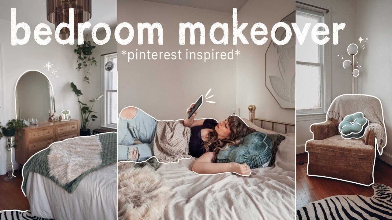 AESTHETIC ROOM MAKEOVER ☁️🧸✨ *pinterest inspired* new + thrifted, decorating, organizing