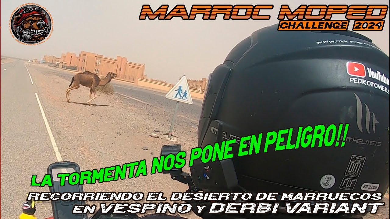 MARROC MOPED 24 TORMENTA!!.En moto por Marruecos: recorriendo el desierto en vespino y derbi variant