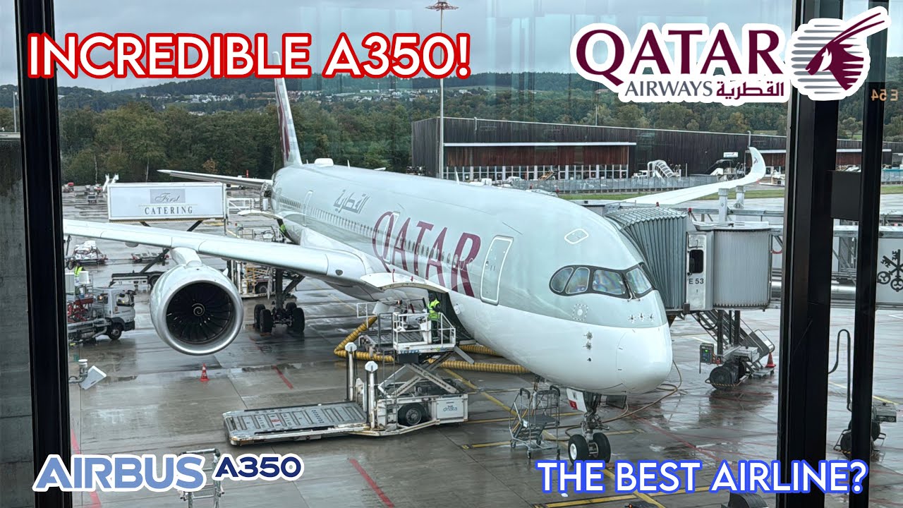 FANTASTIC ECONOMY CLASS EXPERIENCE! | QATAR AIRWAYS AIRBUS A350-900 TRIP REPORT: Zurich to Doha