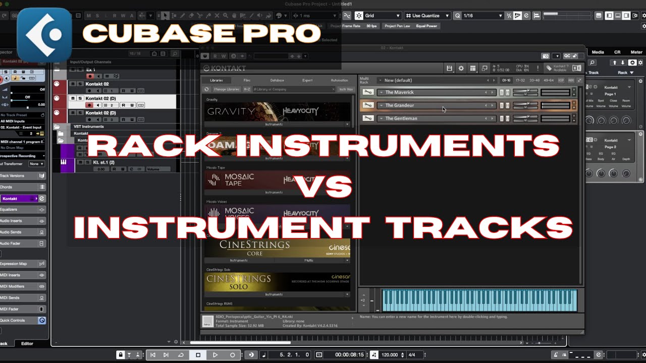 CUBASE PRO: 🥊 Rack Instruments VS Instrument Tracks 🥊