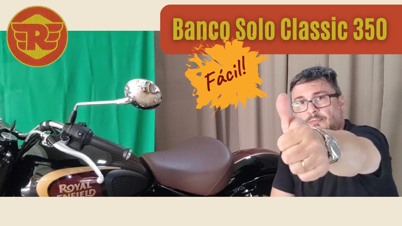 Banco solo: como retirar banco Royal Enfield Classic 350