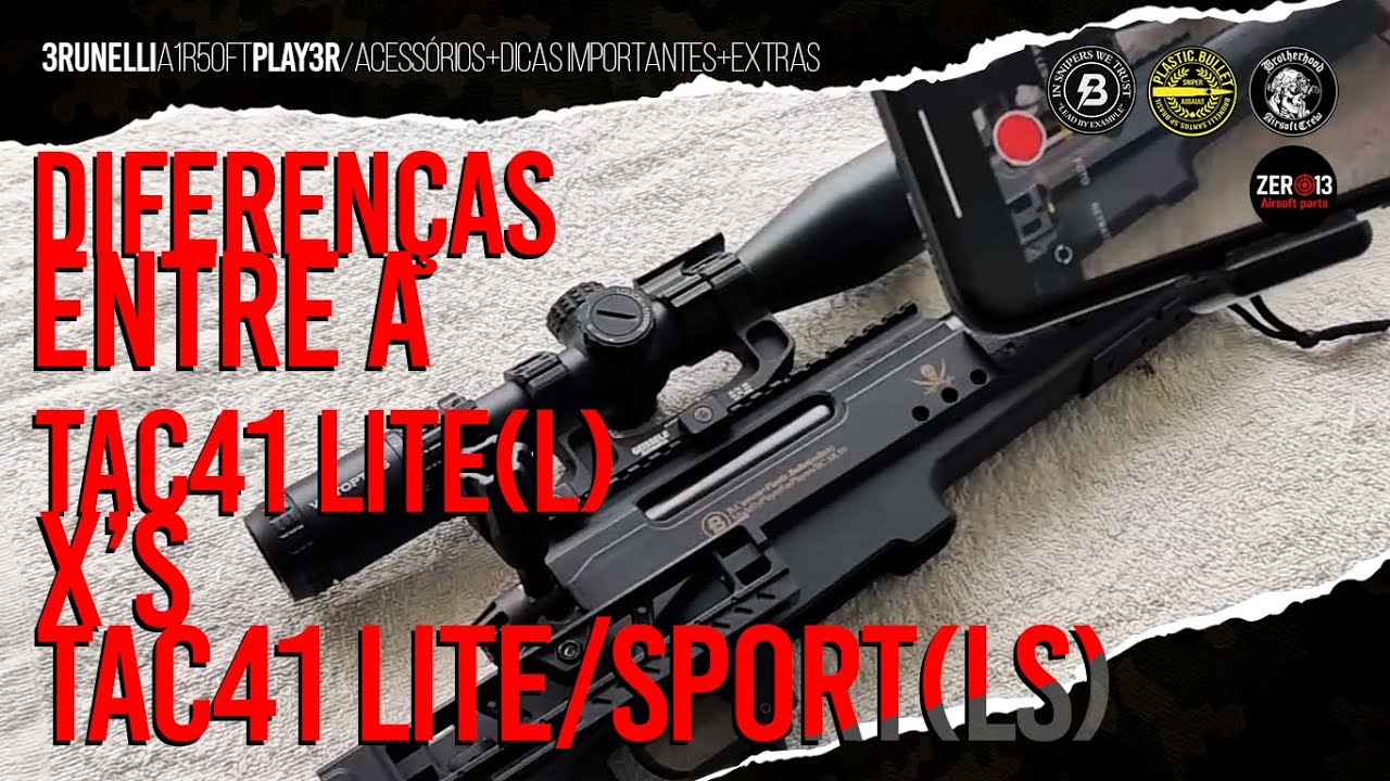 DIFERENÇAS ENTRE A [TAC41 LITE(L) E A TAC41 LITE/SPORT (L/S) SILVERBACK]