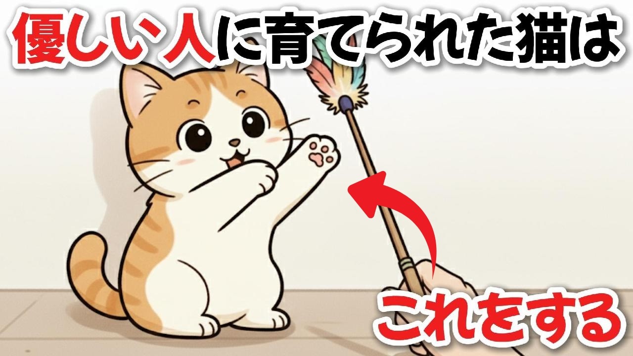 優しい人に育てられた猫が見せる行動7選【猫の雑学】