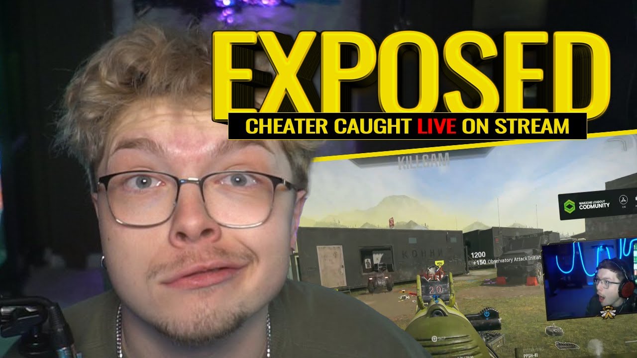 AYDAN CAUGHT CHEATING AGAIN LIVE ON STREAM PLAYING WARZONE