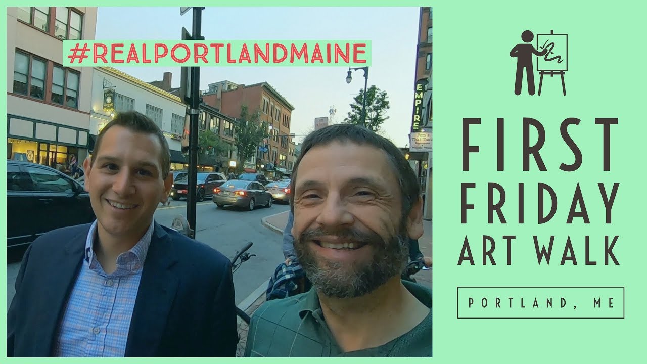 First Friday Art Walk in Portland Maine