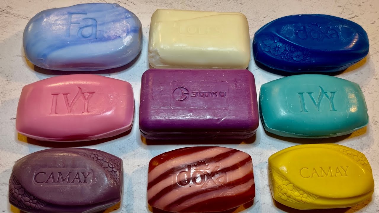 Asmr soap cutting/ Satisfying video/ Relaxing sound/ Асмр резка мыла