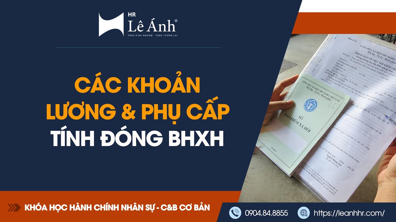 Các Khoản Lương Và Phụ Cấp Tính Đóng Bảo Hiểm Xã Hội (BHXH) | Lê Ánh HR