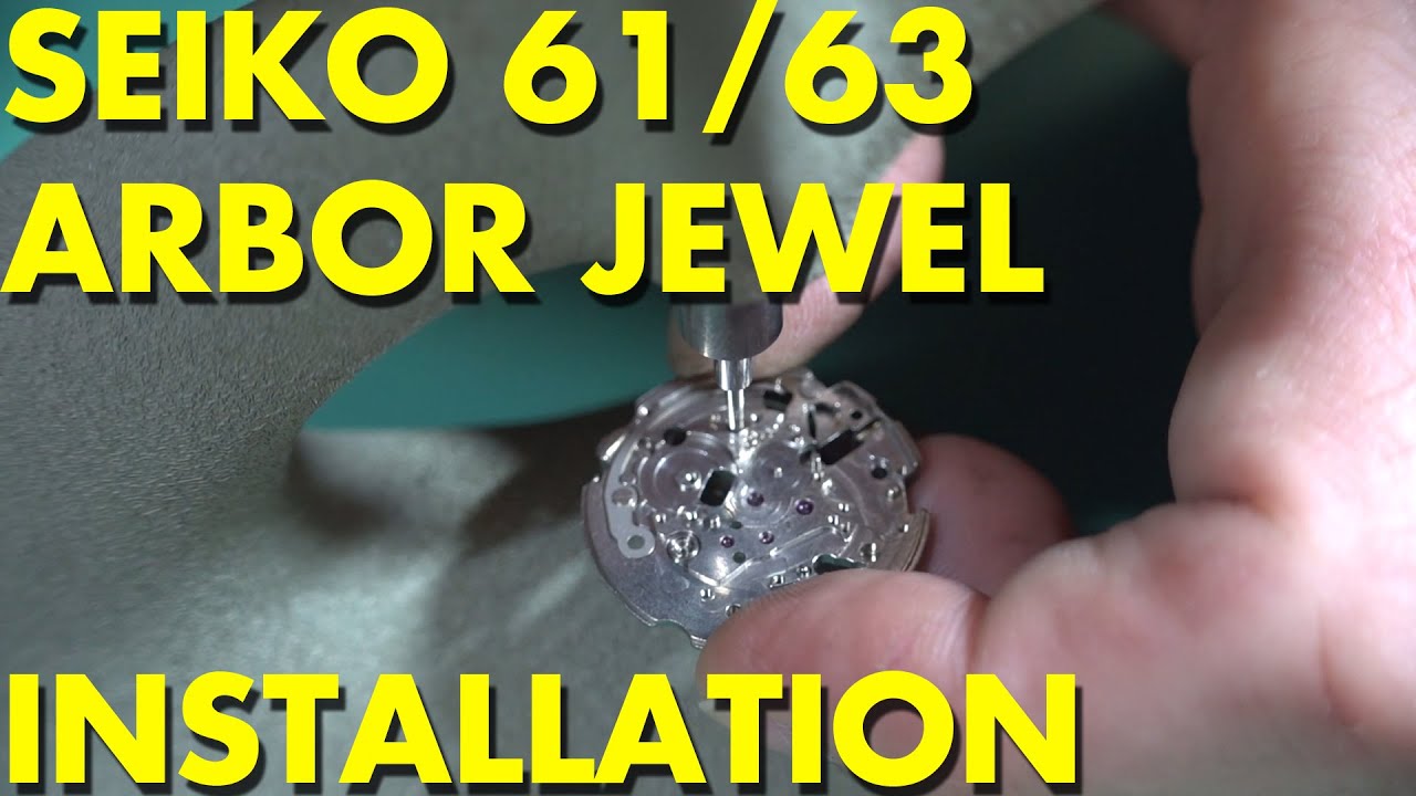 [TECH] - Installing BARREL Arbor Jewels on SEIKO 6139