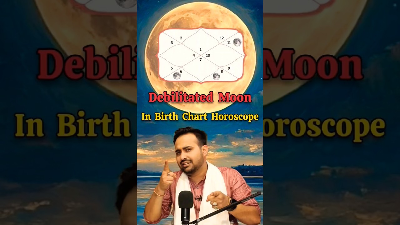 Debilitated Moon 🌕 in Bad House's of Birth Chart Horoscope - Explained by Arun Pandit Ji 