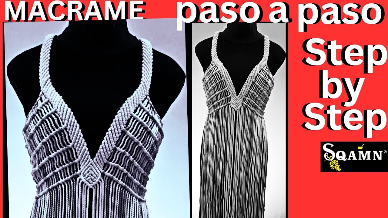 Passo a Passo Tutorial De Vestido De Macramé Dress Tutorial Step-by-Step