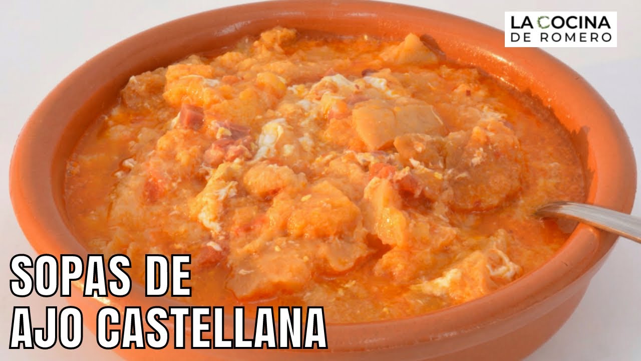 Cómo hacer sopa de ajo castellana paso a paso
