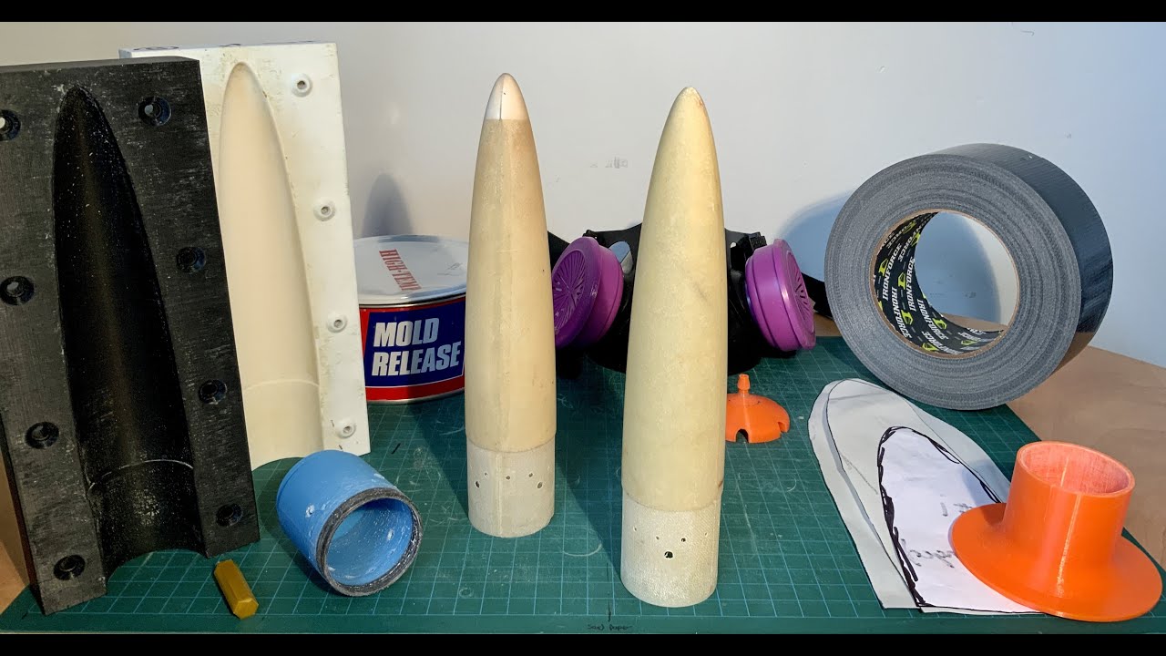 Fibre Glass Nose Cone Layup with 3D Printed Mold - NGNC-2