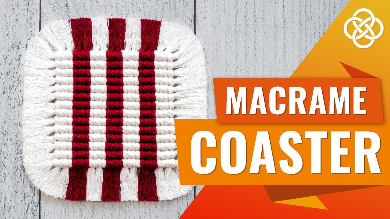 Двухцветная салфетка в технике макраме | macrame DIY | Урок макраме