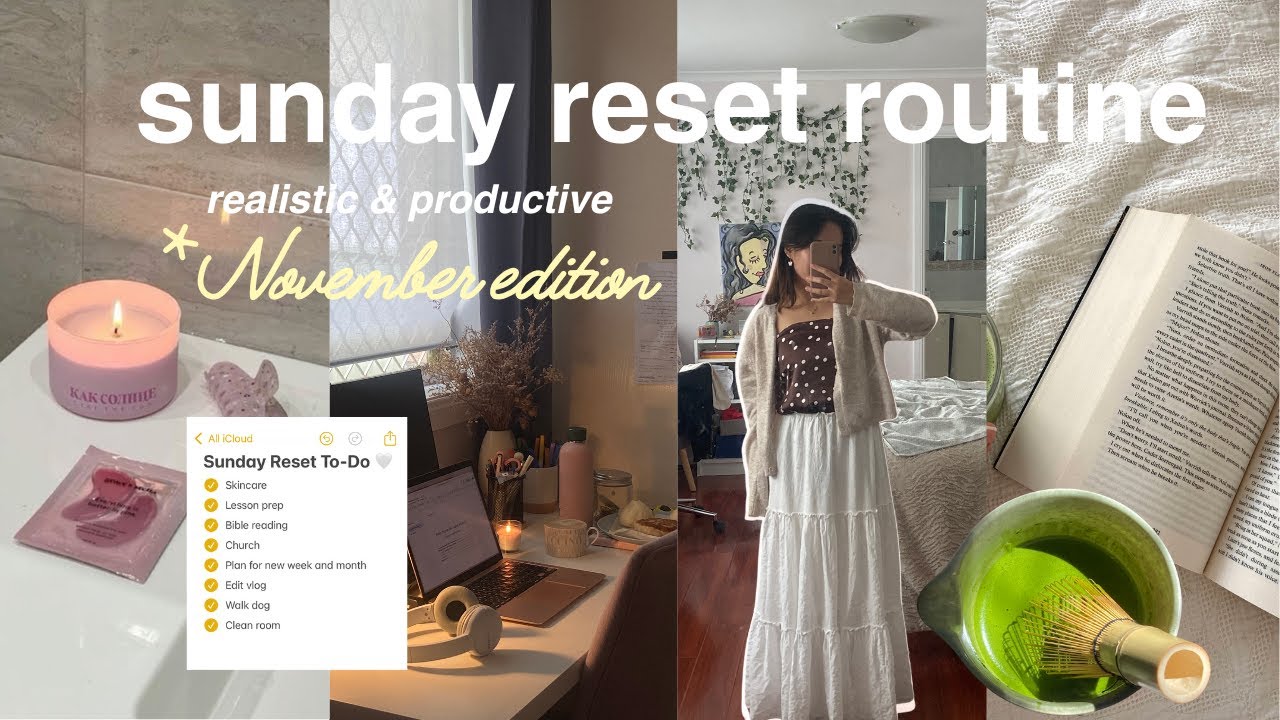 ВОСКРЕСНАЯ ПРОГРАММА ПЕРЕЗАГРУЗКИ (*ноябрь) 🎧 реалистичная подготовка к новой неделе, генеральная...