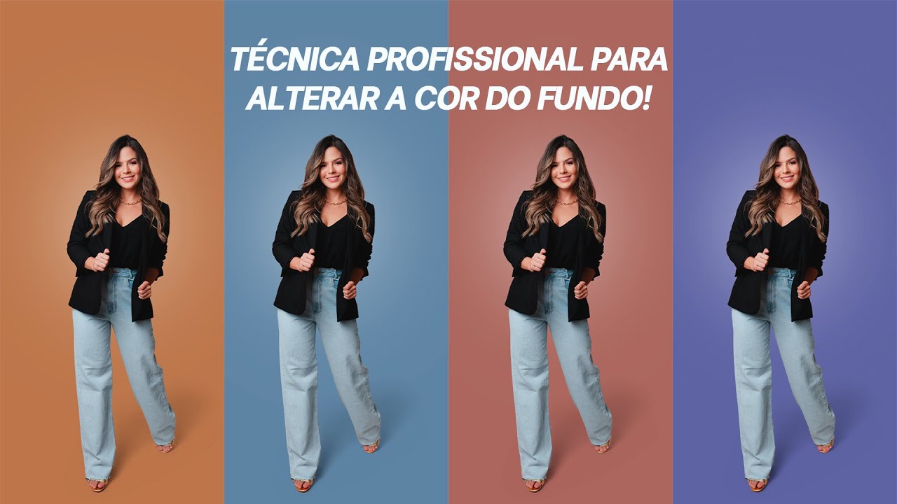 Como mudar a cor de fundo usando o Photoshop