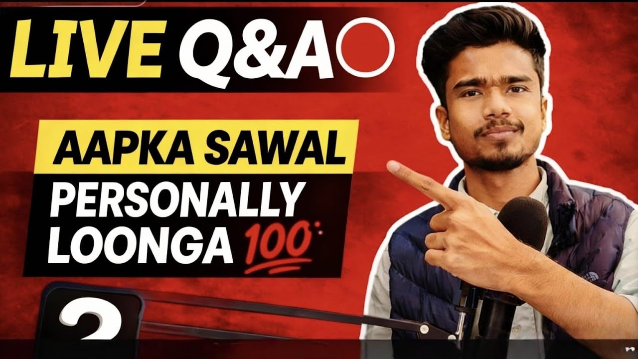 Aaj LIVE: Apna YouTube Channel Kaise Grow Kare? Full Truth + Q&A 🔥