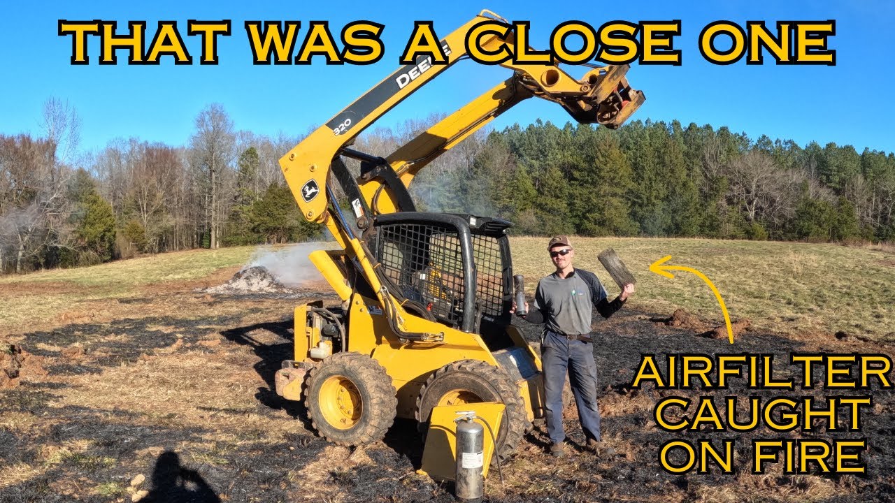Near Catastrophe: My Skid Steer Caught On Fire | Here's How I Saved It