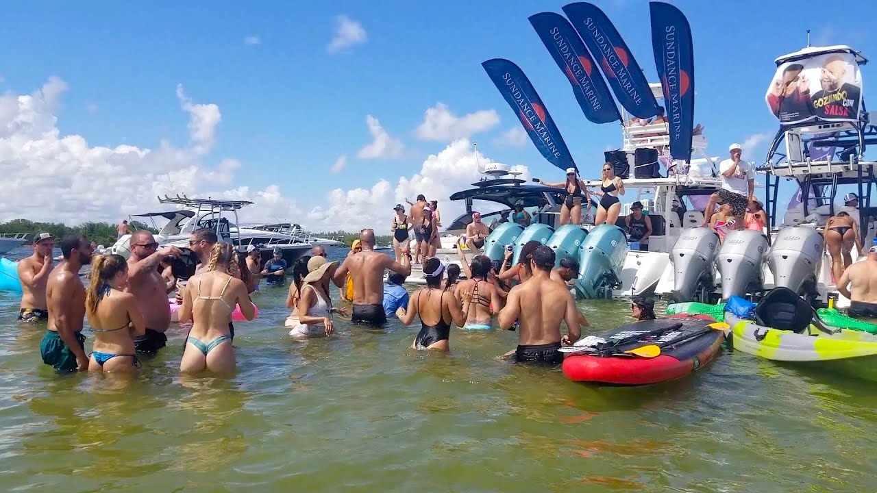 Miami boat party