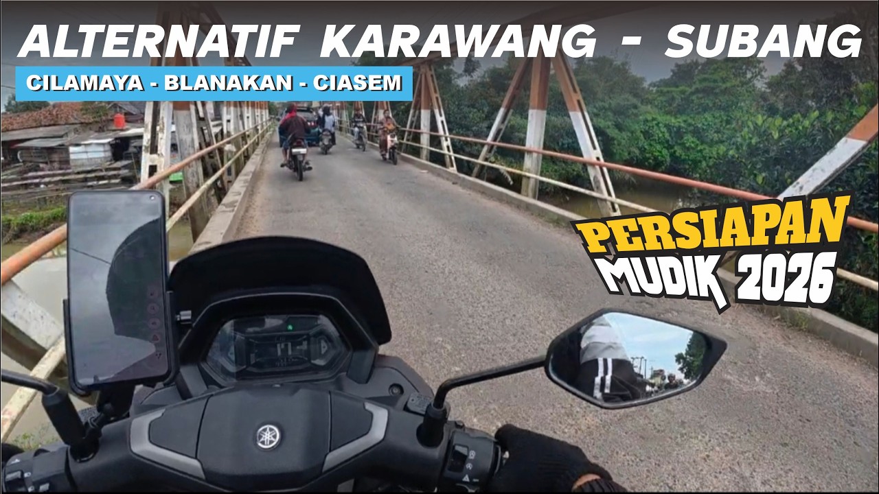 KONDISI JALAN TERKINI JALUR ALTERNATIF PANTURA I KARAWANG - SUBANG VIA CILAMAYA DAN BLANAKAN PART 2