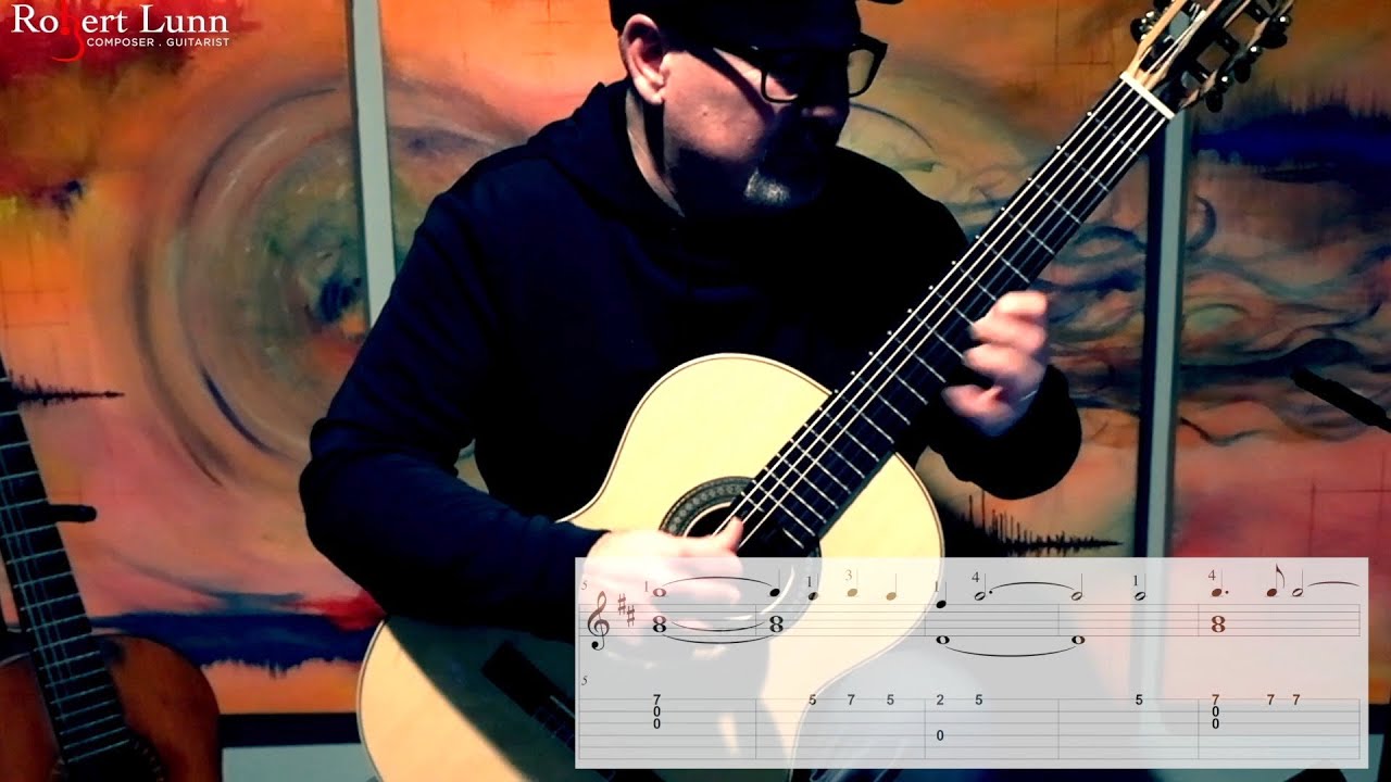 SHENANDOAH - Easy Arrangement - Includes TAB - Classical Guitar