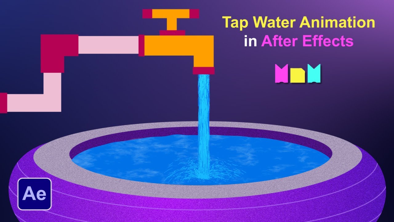 Water Tap Animation Tutorial in After Effects