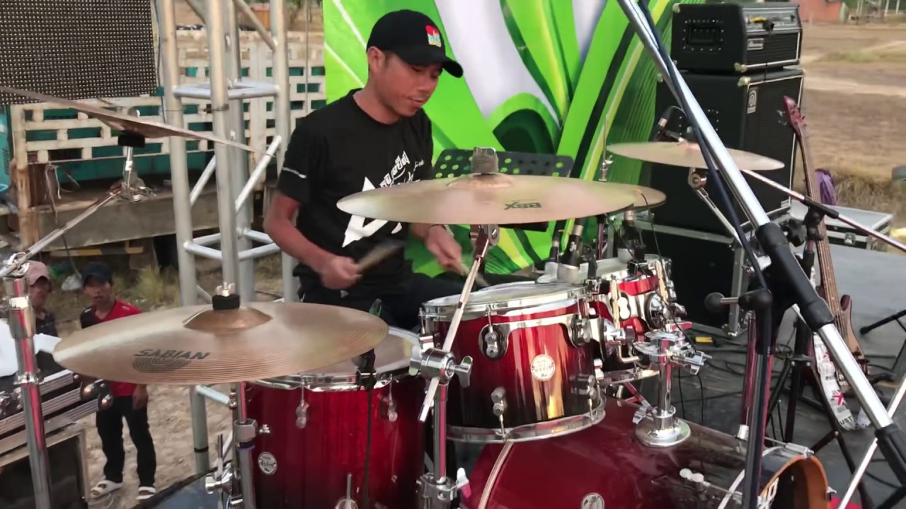 Cambodia drummer sound check By Tipimusicdrum ( Kimheng) on drum