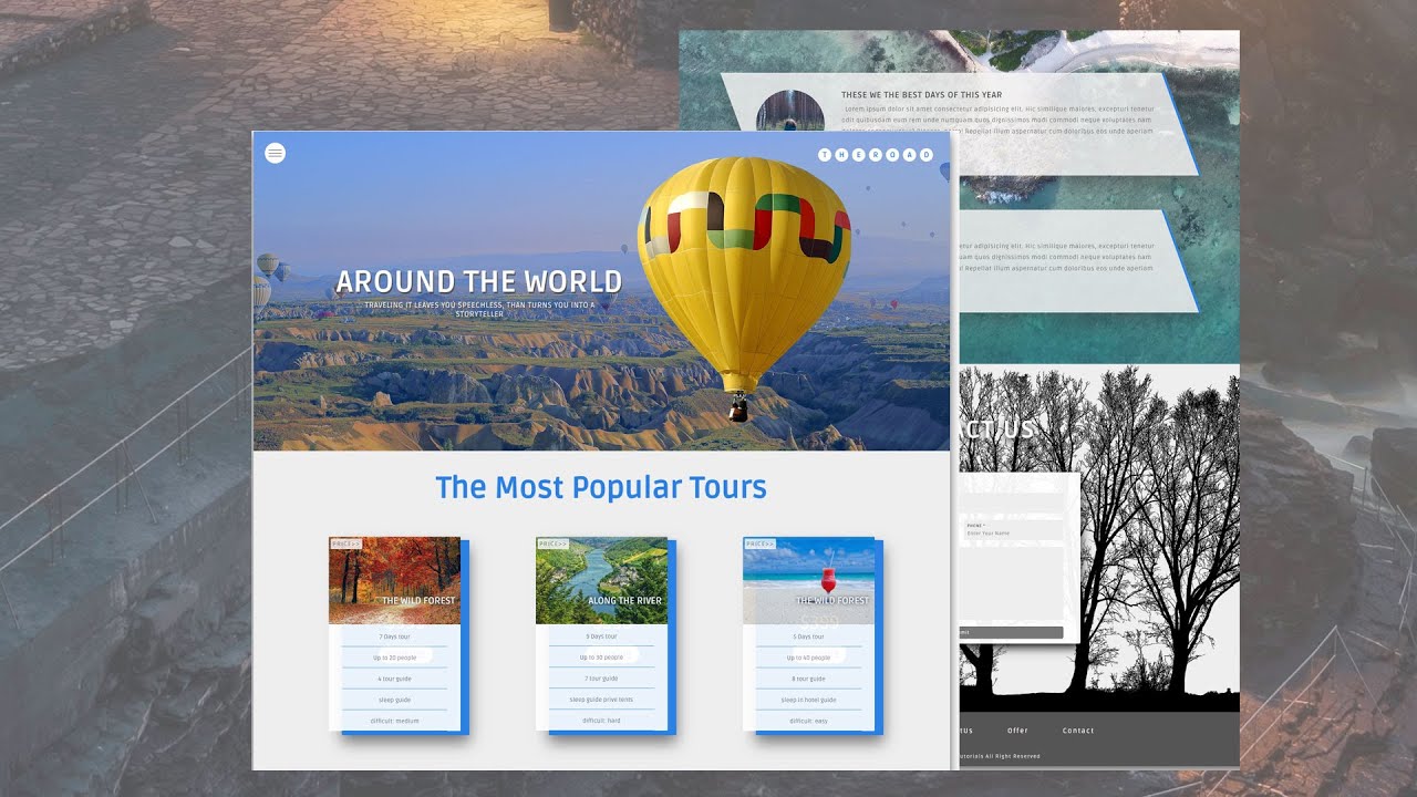 Create an Animated Website using HTML CSS & JS