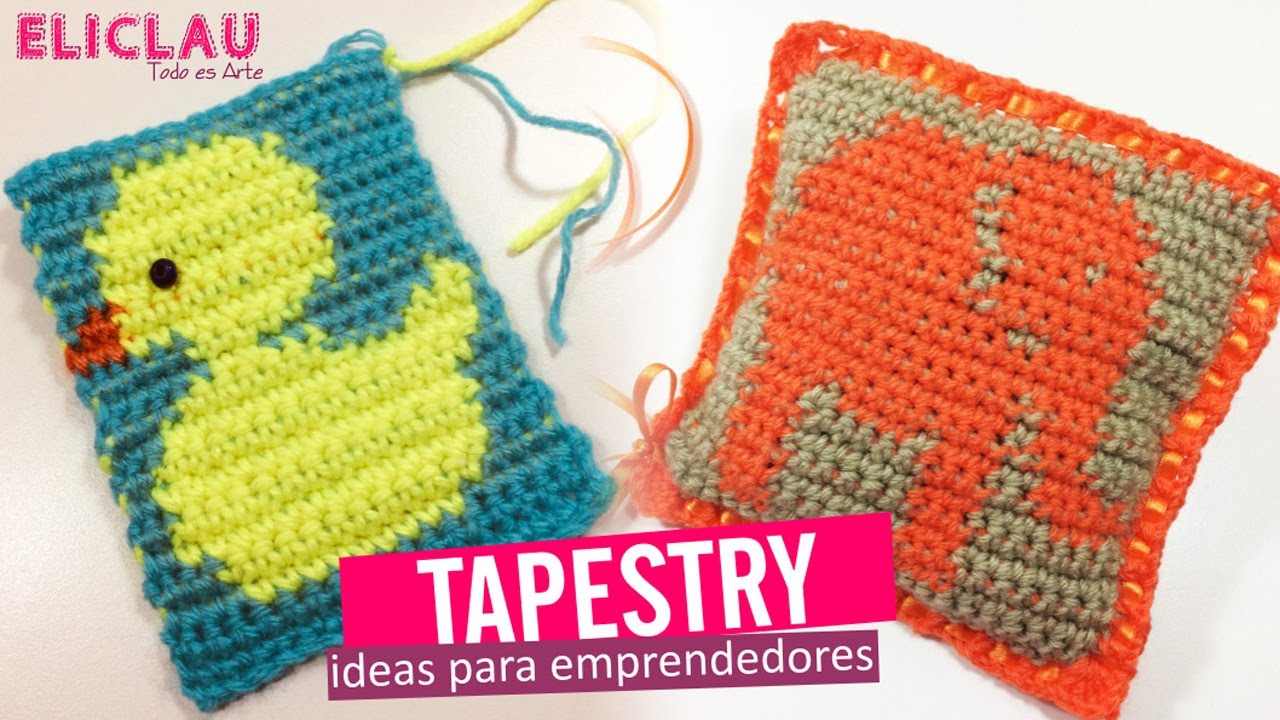Tapestry Crochet Fácil | Qué es y Cómo empezar + Diseños | Tapestry easy crochet | EliClau
