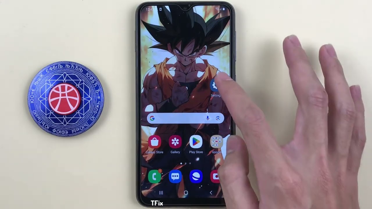 Show battery percentage on Samsung A10 Android 11