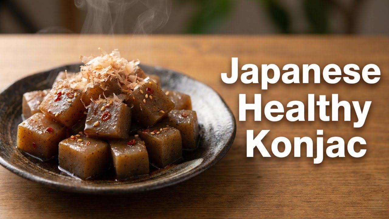 Japanese Chef’s Recipe | Easy & Budget-Friendly Spicy Simmered Konjac | Healthy Make-Ahead Side Dish