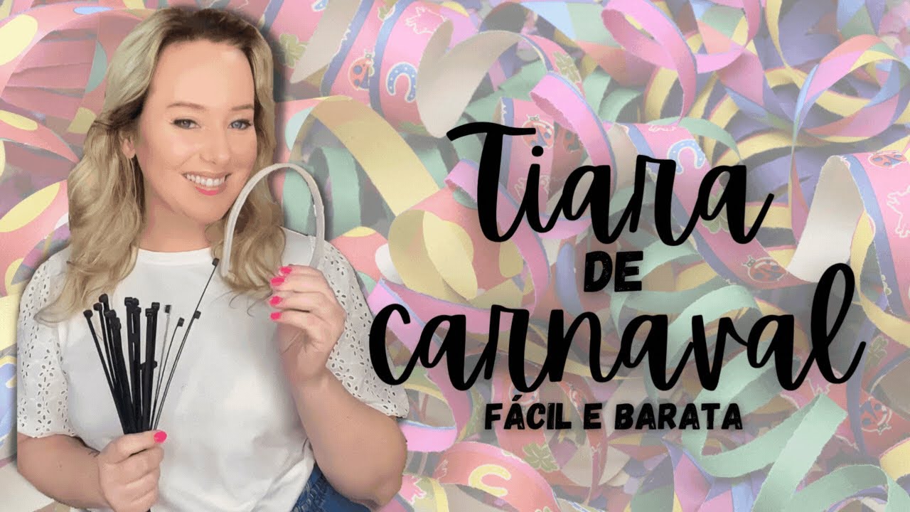 Tiara para o Carnaval fácil