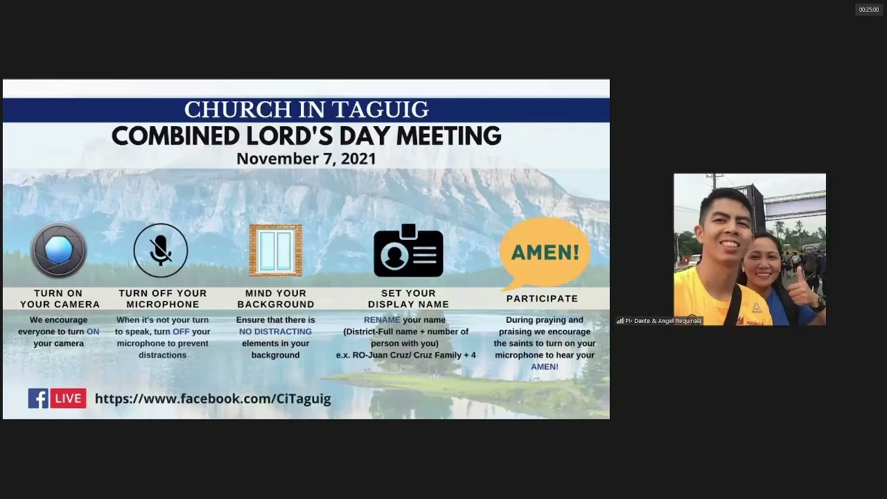 Online Combined Lord's Table Meeting (Nov 7, 2021)