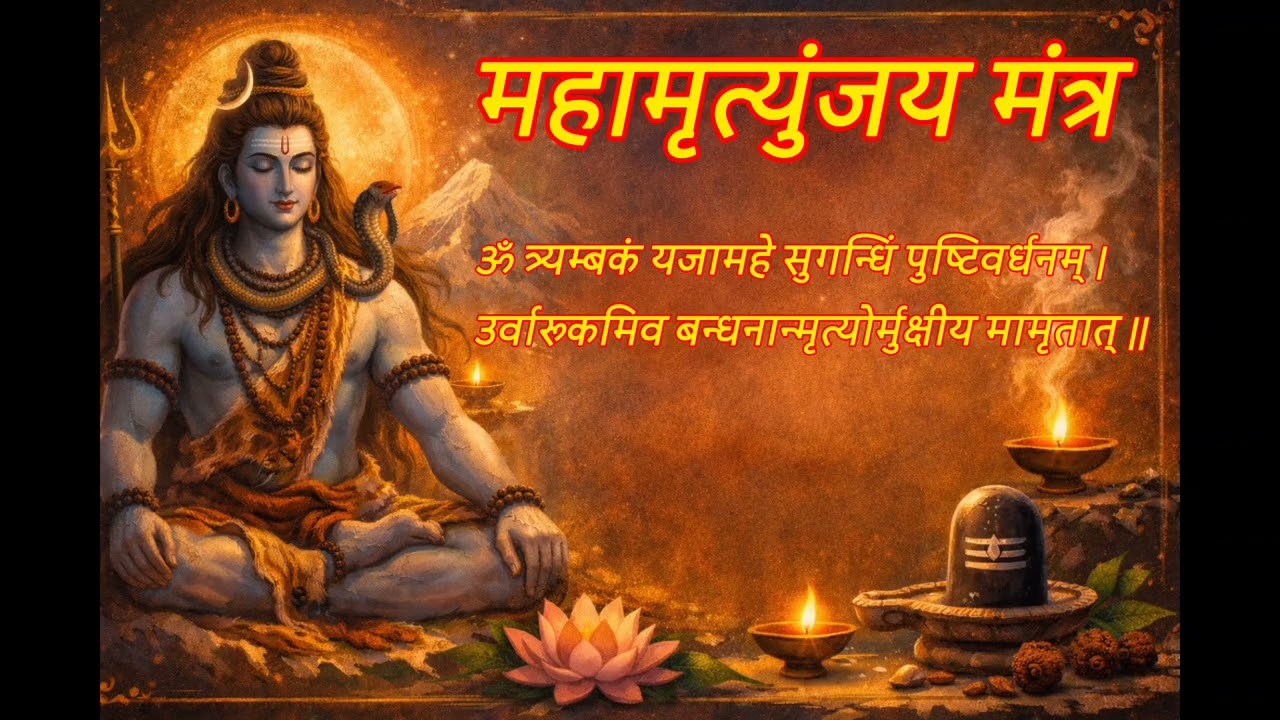 Maha Mrityunjay Mantra | Powerful Shiva Mantra Chanting | Healing & Protection🔱✨🙏