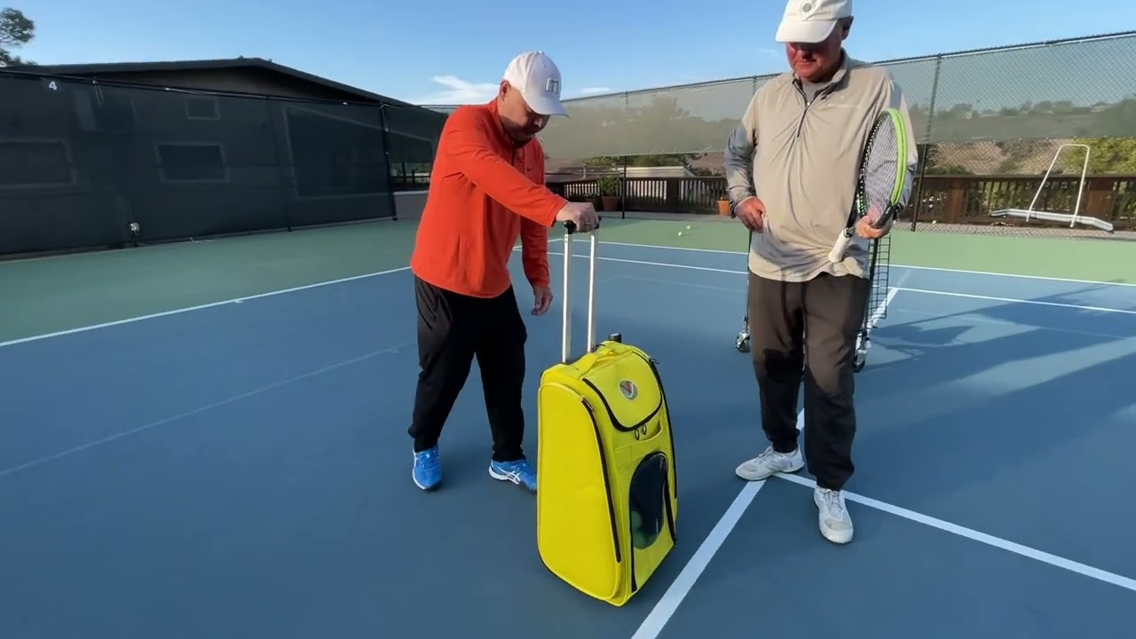THE BEST TENNIS TEACHING CART, BALL HOPPER AND TENNIS BAG ALL IN ONE!  THE VIV TENNIS PUB!