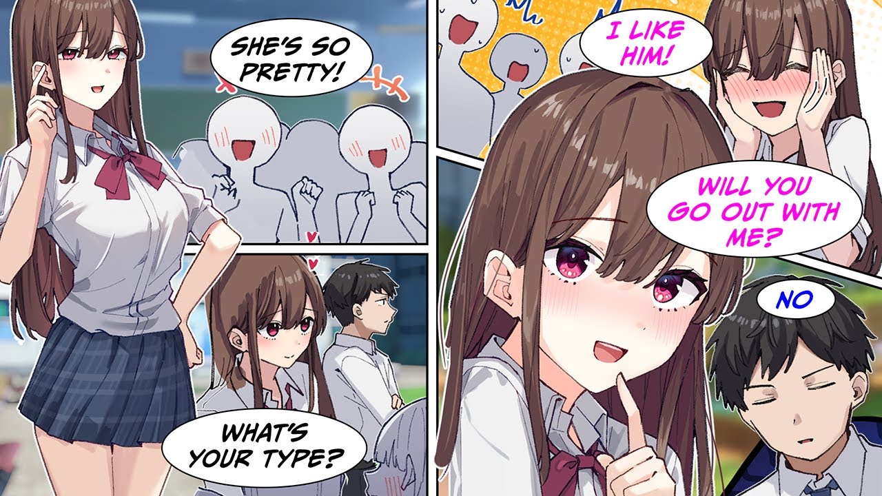 [Manga Dub] A former model transferred to a rural high school, saying she wanted to fall in love